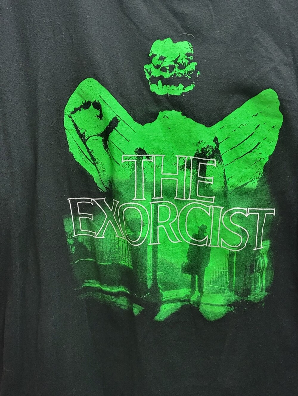 The Exorcist Graphic Tee - Black with Green Print